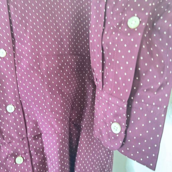 New THAKOON Silk Wrap Tie Shirt Dress Martin White Polka Dot Button Front Sz S - Picture 5 of 15